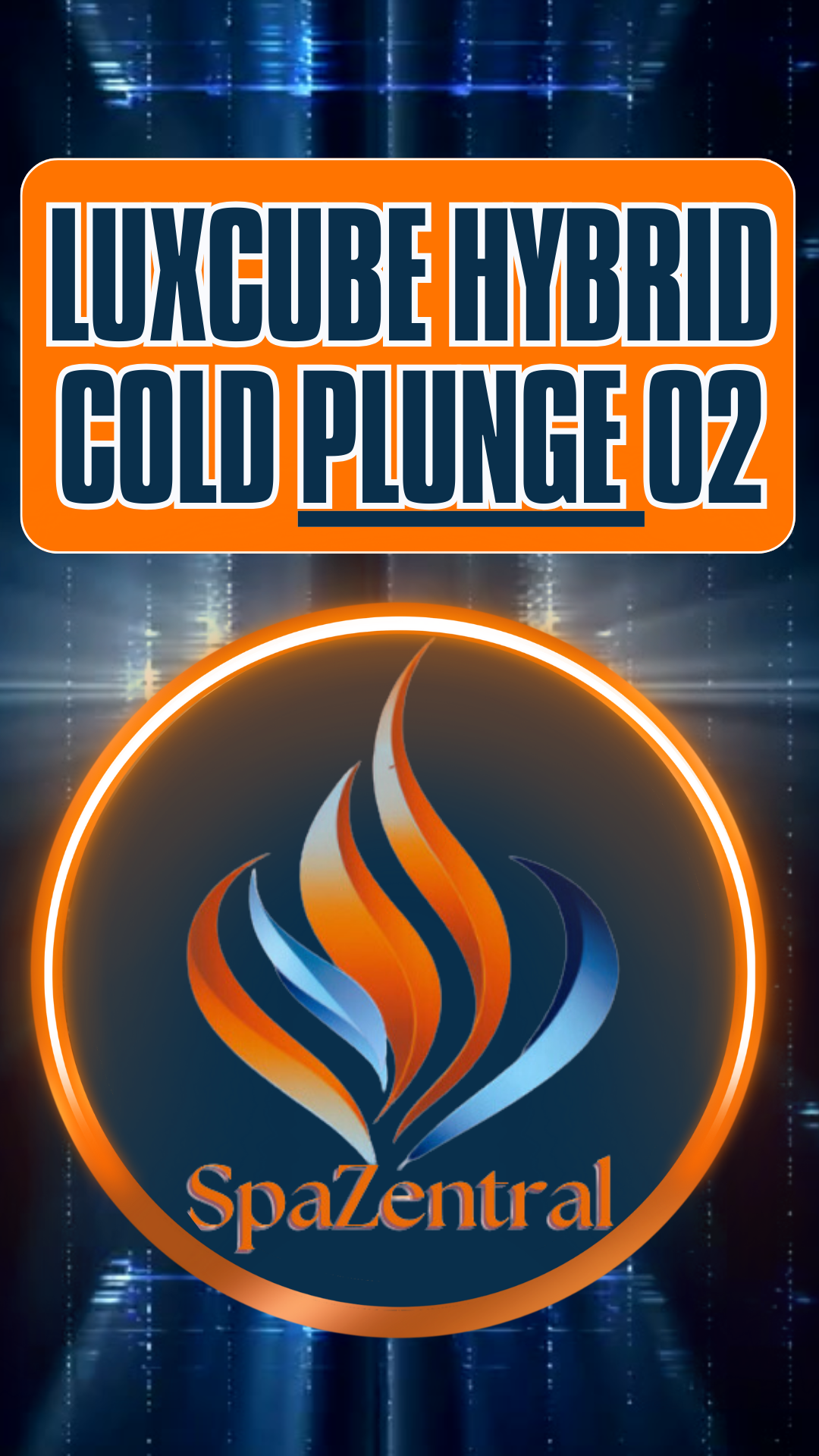 LuxCube Hybrid Cold Plunge 02 with Dynamic Rotating Water System and Advanced Digital Temperature Control in a Modern Home Spa Setting